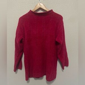 Great Lakes recreation vintage crushed velour pink sweater oversized